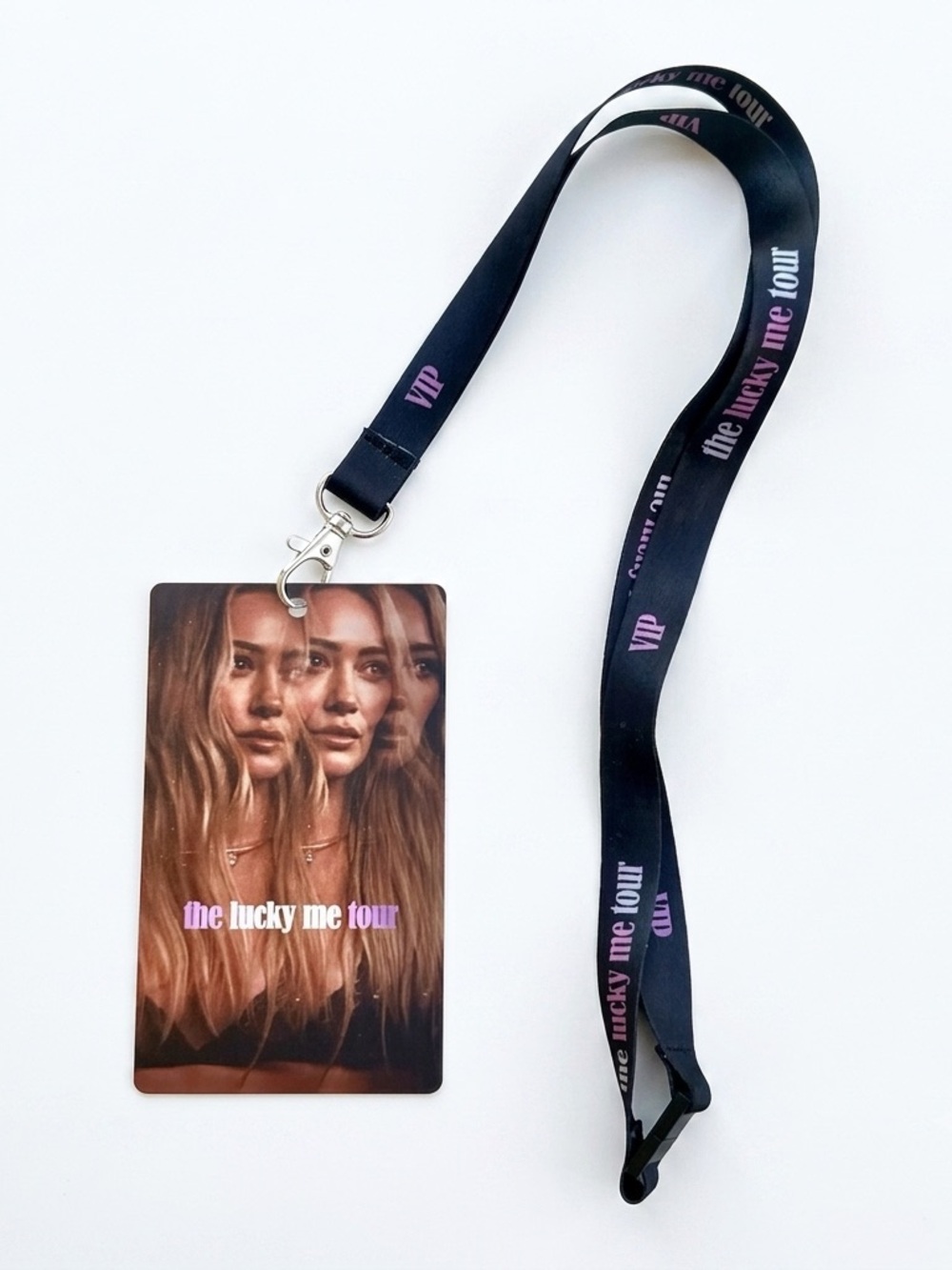 Hilary Duff Lucky Me Tour 2026 VIP Exclusive Laminate Pass & Lanyard NFC